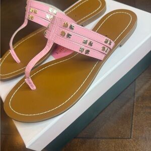 Kate Spade Light Pink and Brown Sandals